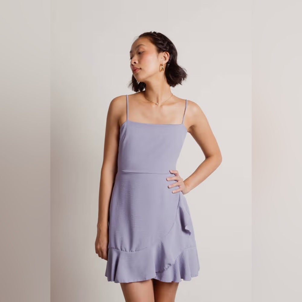 Lovely Day Purple‎ layered minidress Large
